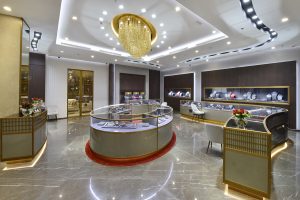 Turnkey fit-out with bespoke shopfittings: Al Zain Jewellery Seef Bahrain