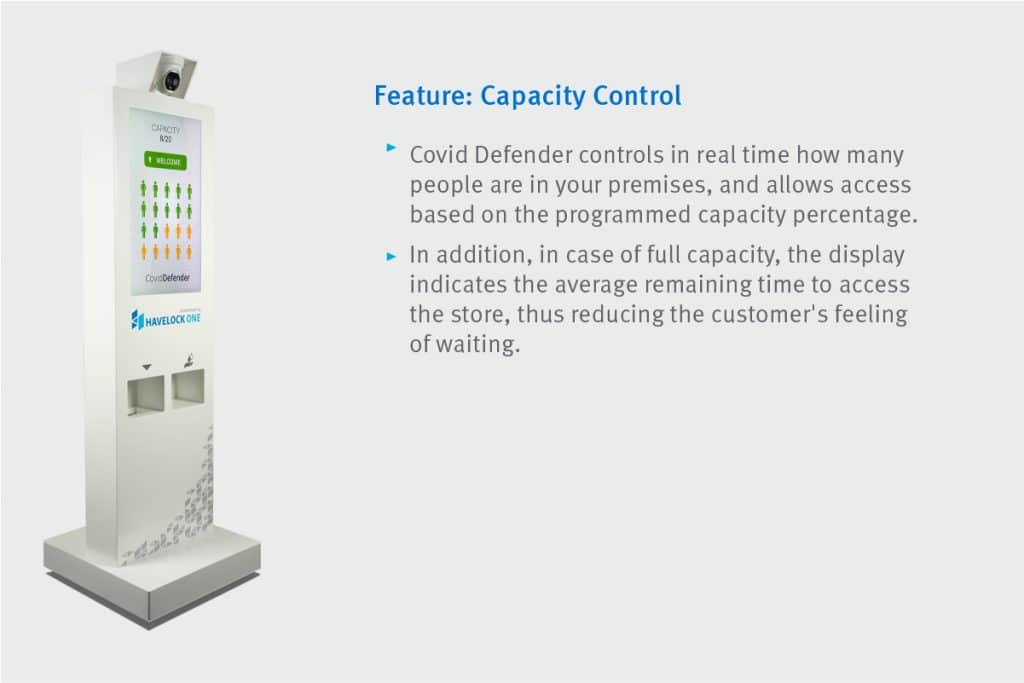 Covid Defender - capacity control feature