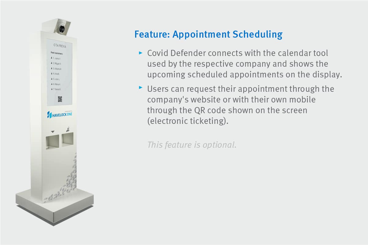 Covid Defender - scheduling feature