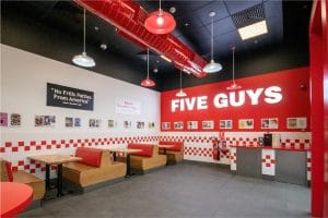 Havelock One was in charge of the turnkey fit-out of FIVE GUYS at City Walk